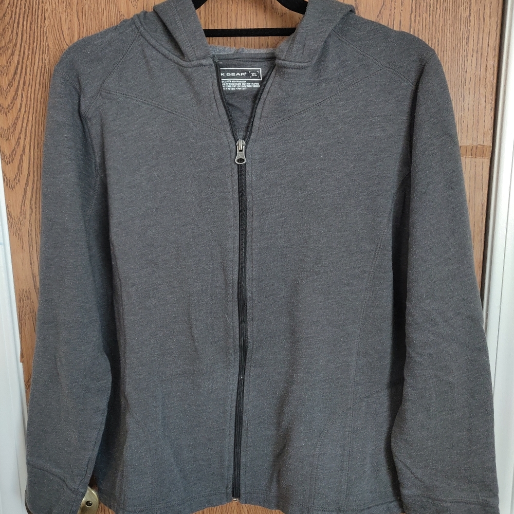 Tek Gear grey zip up hoodie